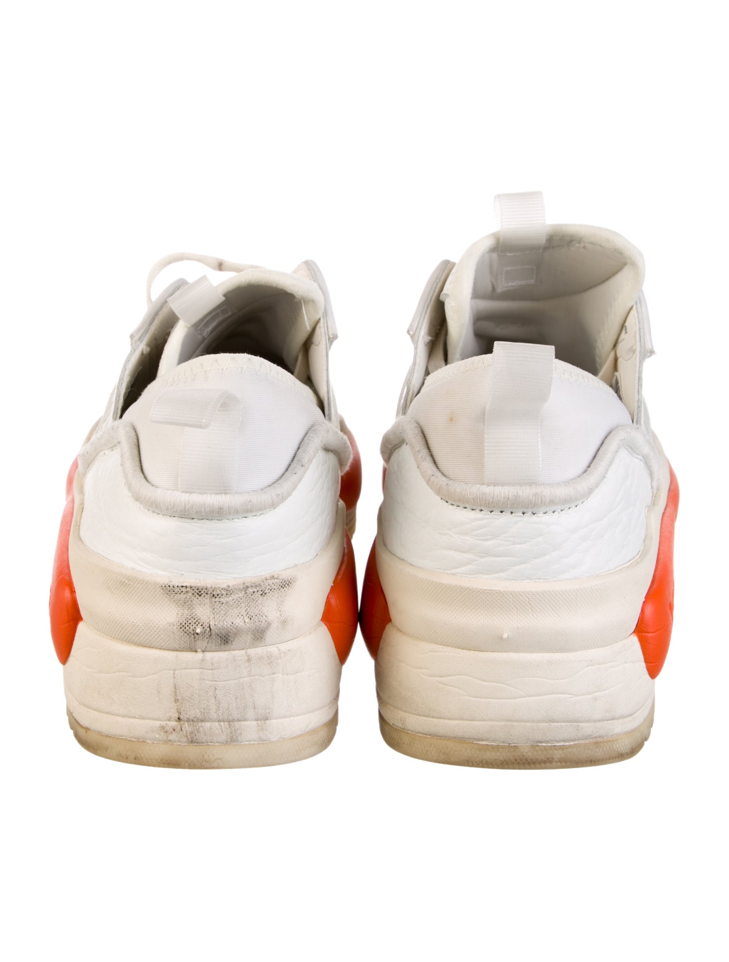 Y-3 x Adidas Leather Printed Sneakers